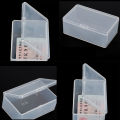 Square Plastic Clear Transparent With Lid Storage Box Collection Container Case NOVO. 