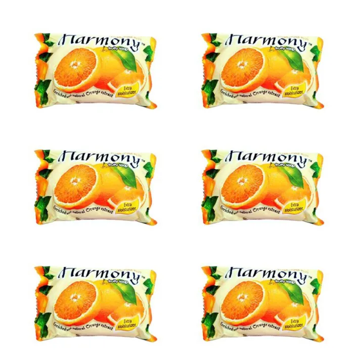 Indian Product Harmony Fruity Orange Soap (6 pcs) - 45 gm