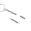 Mini Screwdriver Combination Tool Portable Metal Keychain Men Sliver Utility Pocket Multifunction Key Ring Fashion Key Chain. 