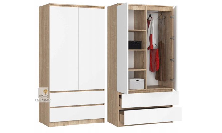 Furnisha%20Modern%20&%20Contemporary%20style%202%20Door%20with%202%20Drawer%20Almira%20/%20Wardrobe%20-%20Image%203
