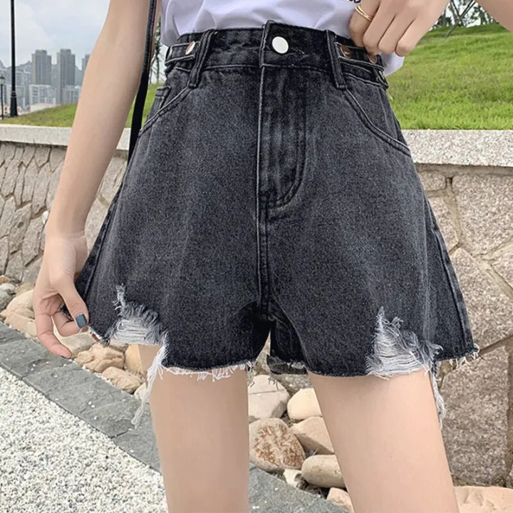 Ripped%20Jeans%20Shorts%20Women%20Summer%20Loose%20Denim%20Wide%20Leg%20Shorts%20For%20Women%20with%20Belt%20Harem%20Ladies%20Jeans%20Short%20Causal%20New%20-%20Image%206