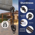Cordless Bracket Kit, Universal Replacement Mounting Bracket for Outdoor/Indoor Sun Blind Black Easy to Use. 
