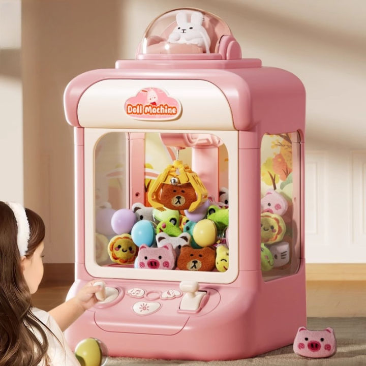 Children's Blind Box Gacha Machine 3 Mini Household Dolls 6 Claw Claw Machine Boys and Girls Educational Toy Birthday Gift