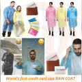 Pocket rain card coat portable wallet rain Coat..