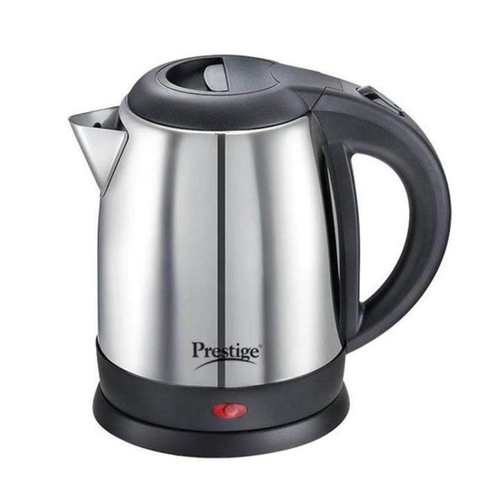 Prestige Electric Kettle - 2L - Silver and Black - Elevate Your Tea-Making Experience