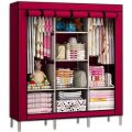 Fancy & Portable Fabric Collapsible Foldable Clothes Closet Wardrobe Storage Rack Organizer Cabinet Cupboard Almirah 3 Door Wardrobe Collapsible Wardrobe. 
