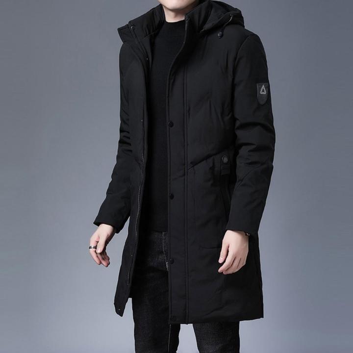 Parka Jacket Warm Mens Jackets Padded Casual Fashion Thick