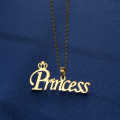 New Princess Luxury Metal Necklace Light Princess Locket Set For Women.