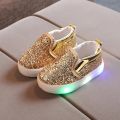 Children Casual Running Shoes sequin LED Boys Girls Fashion Sneakers 2023 Spring Lighted Non-Slip Sport Shoes Luminous Boots. 