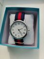Men's Ultra thin Sports Student Exam Nylon Cloth Strap Trendy Simple Roman Quartz Watch.