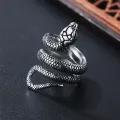 Snake Ring Men Fashion Stainless Steel Joyeria Personalized Mens Snake Rings. 