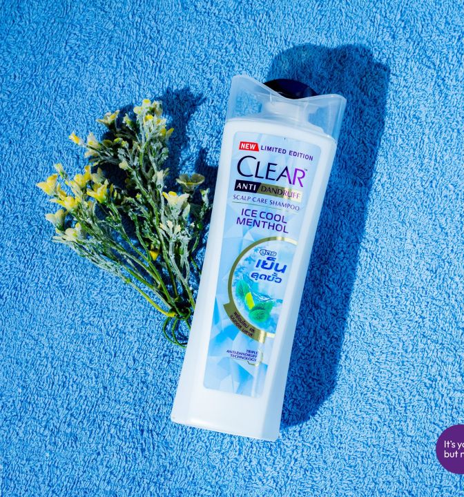 Clear anti dandruff ice cool menthol shampoo 300ml (Made In Thiland)