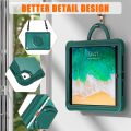 For iPad Air / Air 2 / 9.7 2018 / 2017 Heavy Duty Hybrid Tablet Case with Handle & Strap.