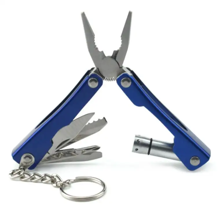 Custom Pocket Equipment With Stainless Steel Mini Multi-Tool Keychain Flashlight - Stay Prepared Custom Pocket Equipment