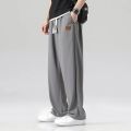 Mens Designer Running Baggy Track Pants 100% Polyester Straight Leg Wide Jogger Casual Sweat Sports.