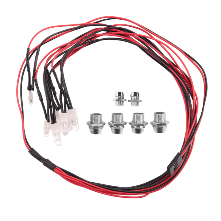 6 LED Light Kit for 1/10 1/8 SCX10 D90 RC Car