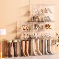 Tall boots storage box, magnetic high-transparency shoebox, thickened hard plastic shoe storage artifact, can be stacked shoe cabinet.