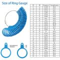 JAERBEE Ring Size Measuring Tool Set, Ring Mandrel Ring Sizer Gauge, Ring Sizing Stick and Ring Gauge for Finger Jewelry Making.