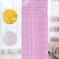 1*2M 3D Rose Gold Shimmer Wall Stickers Pneumatic Sequins Art Panel Mirror Wall Cloth Wedding Birthday Party Backdrop Decor. 