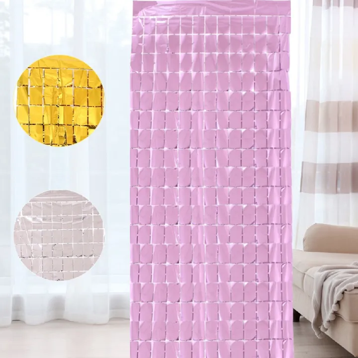 1*2M%203D%20Rose%20Gold%20Shimmer%20Wall%20Stickers%20Pneumatic%20Sequins%20Art%20Panel%20Mirror%20Wall%20Cloth%20Wedding%20Birthday%20Party%20Backdrop%20Decor%20-%20Image%206