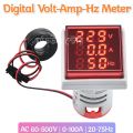 Digital AC Volt Amp Hz Meter Signal Indicator Lamp 22mm for Control Panel ATS SDB Meter Box. 