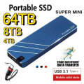 128TB Portable SSD Mini High Speed 16TB 4TB 2TB 1TB Dis Type C USB3.1 Mobile Solid State Hard Drives for Laptops. 