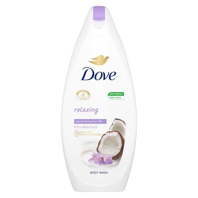 DOVE Relaxing Coconut Milk with Jasmine petals Body Wash , 0 % Sulphate Free - 500 ml
