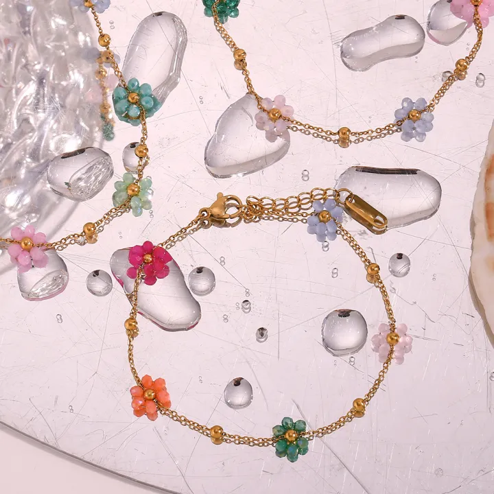 E.B.belle%20Colorful%20Beads%20Flower%20Charm%20Y2K%20Jewelry%20Set%20Girls%20Ladies%20Summer%20Beach%20Accessories%20Belly%20Waist%20Chain%20Necklace%20Bracelets%20-%20Image%203