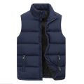 【Trending in Fashion】 Men's Jacket Winter Warm Coats for Men Thickened Stand Collar Down Vest Oversized Jackets Puffer Vest Sleeveless Zipper Coat. 