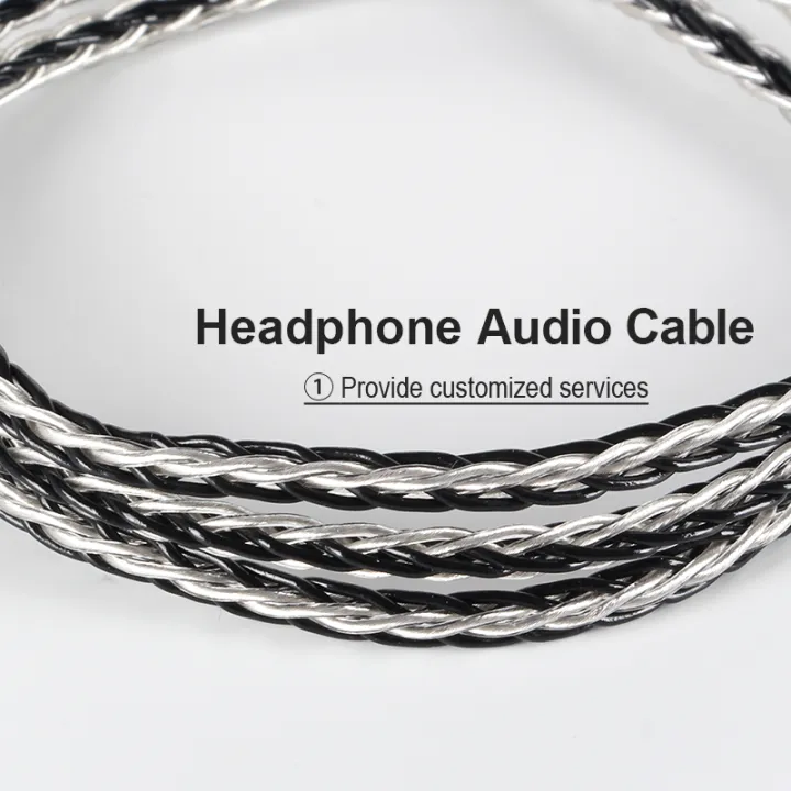 Xinhs%208%20Core%205n%20Single%20Crystal%20Copper%20Silver%20Plated%20Wire%20Headphone%20Upgrade%20Cable%20-%20Image%207