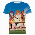 Disney T-Shirts Home On The Range Cartoon Anime 3D Print Streetwear Men Women Fashion Oversized T Shirt Kids Tees Tops Clothing. 