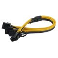 8 Pin to 3X 8Pin (6+2) Pin PCI-E Extension Cable for Graphics Card. 