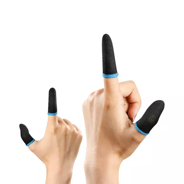 1%20Pair(2%20Pcs)%20Breathable%20Mobile%20Finger%20Sleeves%20/%20Sweatproof%20Gloves%20for%20Mobile%20Gaming%20-%20Black%20-%20Image%202