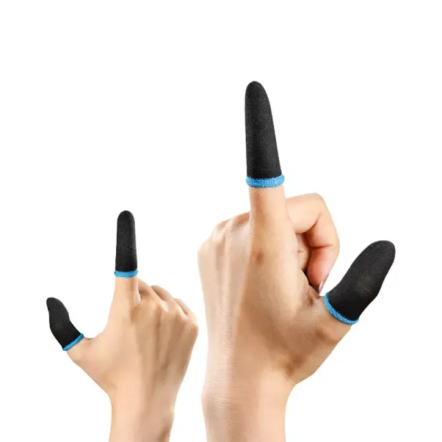 1%20Pair(2%20Pcs)%20Breathable%20Mobile%20Finger%20Sleeves%20/%20Sweatproof%20Gloves%20for%20Mobile%20Gaming%20-%20Black%20-%20Image%202