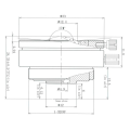 1 Piece 2.1mm Wide Angle Mount Fixed CCTV Lens 2.1 mm F1.8 Megapixel Black Plastic for 1/3 Sensor Size Camera. 