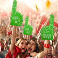 Universal Large Foams Fingers Cheerleading Props Hand Sports Event Cheering Palm Party Props Number 1 Foam Fan Finger Eatop. 