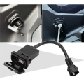 1 Piece Motorcycle USB Power Charging Interface Socket Impulse Charge Port Black Plastic for 450SR SR450 800NK 800. 