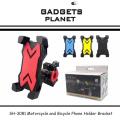 Motorcycle, Bicycle Handlebar Cell Phone Mount Holder. 