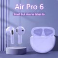 Air Pro 6 TWS Bluetooth Earphone Wireless Headphone HiFi Bass Game Headset Touch Control 6 Generation Pro6 tws Bluetooth Earbuds. 