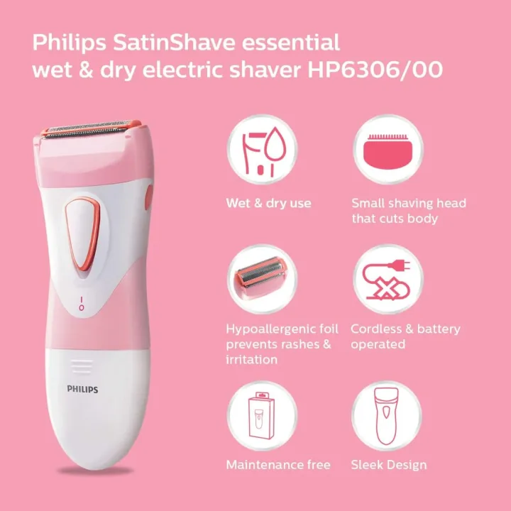 Philips%20HP6306/00%20SatinShave%20Essential%20Wet%20&%20Dry%20Electric%20Shaver%20for%20Women's%20-%20Image%202