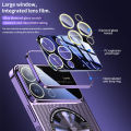 Alien Heat Dissipation Magnetic Case For iPhone 13 11 12 14 15 Pro Max Electroplated Mesh Magsafe Glass Lens Enlarge logo Phone Cover. 