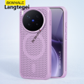 Langtegei BKWHALE Cooling Magnetic Phone Case For Vivo X300 Pro X100 X200 Pro Mini iQOO 15 13 12 Neo11 Z9 Z10 Turbo Pro iQOO15 iQOO13 iQOO12 Anti fall Back cover Honeycomb hole Soft Case.