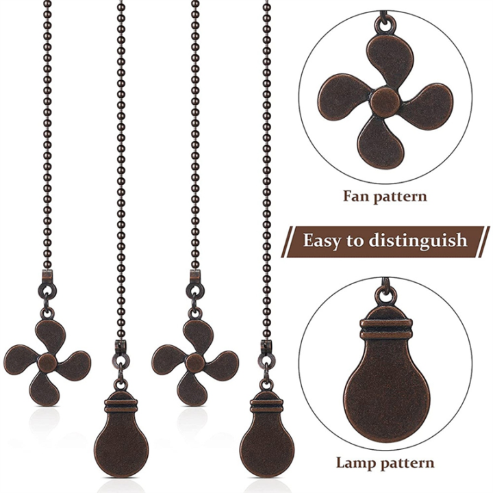 ZOROOM%2016Pcs%20Ceiling%20Fan%20Pull%20Chain%20Set,Bulb%20and%20Fan%20Pattern%20Pull%20Chain%20Extension%20Fan%20Pull%20Chain%20Pendant%2012%20Inch%20(Red%20Bronze)%20-%20Image%207