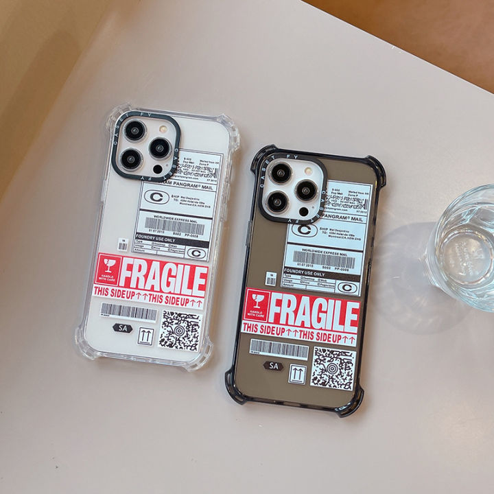 The four-corner anti-drop logistics label is suitable for Apple iPhone15ProMax phone case 14 tide brand 13/12/11 soft