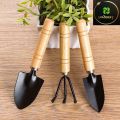 Garden Tools Set Large 7" - 3 Pieces Big Gardening Tools. 