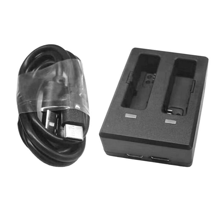 Dual Battery Charger for SJCAM SJ8 Pro/ SJ8 Plus/ SJ8 Air Travel Desktop USB Charging Charger Batteries Storage Dock