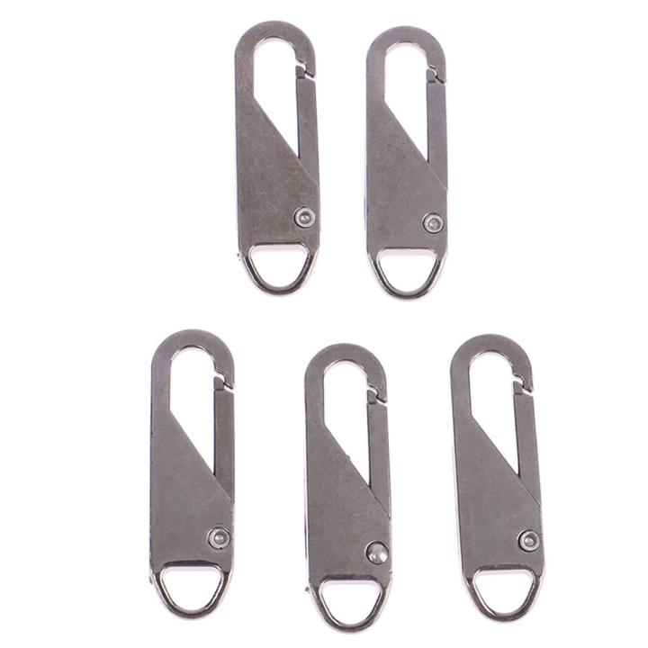 【Support-Cod】 5pcs Universal Zipper Puller Detachable Metal Zipper Head Slider Repair Kits