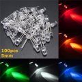 Water Clear LED Red 5mm Ultra Bright-50Pcs. 