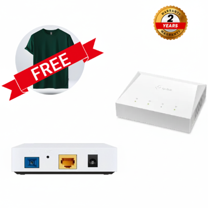 Tp-link XZ000-G7 100Mbps High-Speed Gigabit Single-Port XPON ONU With Free t-shirt
