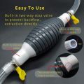 Multifunction Liquid Sucker Pump, Manual Fuel Transfer Pump Gasoline Siphon Hose, Portable Siphon Pump (1Meter). 
